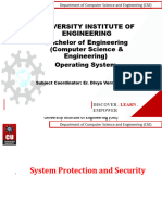 University Institute of Engineering Bachelor of Engineering (Computer Science & Engineering) Operating System