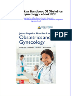 Full download book Johns Hopkins Handbook Of Obstetrics And Gynecology Pdf pdf