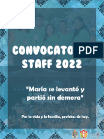 Convocatoria Staff 2022