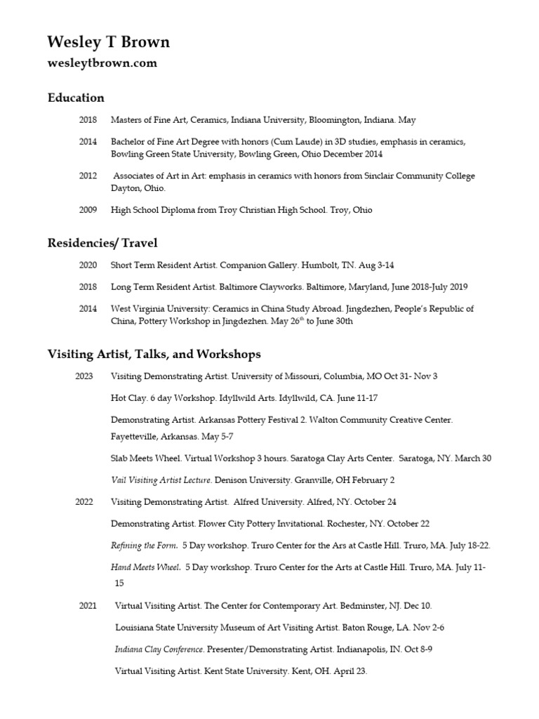 Brown Resume Full 2023 | PDF | Indiana University Bloomington ...