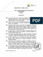 Regulacion ARCONEL 003 - 15 Procedimiento para Elaboración y Difusión Proyectos de Regulación Del Sector Eléctrico