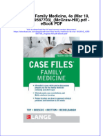 Full Download Book Case Files Family Medicine 4E Mar 18 2016 - 1259587703 - Mcgraw Hill PDF