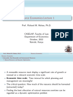 Cec 409 Recourse Economics Lecture 1