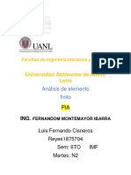 PIA 1875704 Analisis Elemento Finito