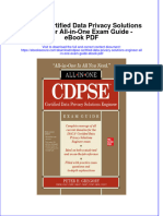 Full Download Book Cdpse Certified Data Privacy Solutions Engineer All in One Exam Guide PDF