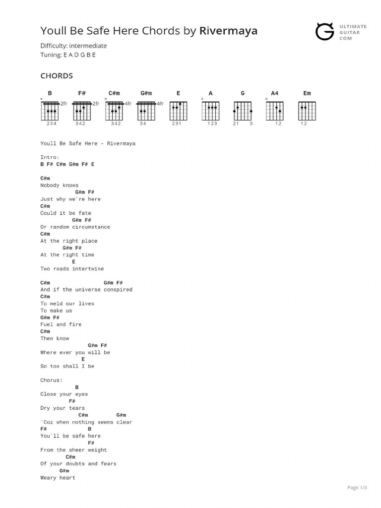 youll be safe here chords (1) PDF