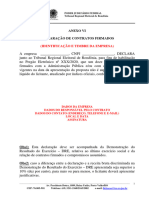 06 Aenxo VI - Modelo de Declaração de Contratos Firmados