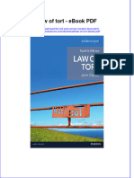 Full Download Book Law of Tort PDF