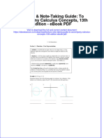 Full download book Lecture Note Taking Guide To Accompany Calculus Concepts 13Th Edition Pdf pdf