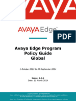 2024 Avaya Edge Program Policy Guide v1.3.1 March 2024