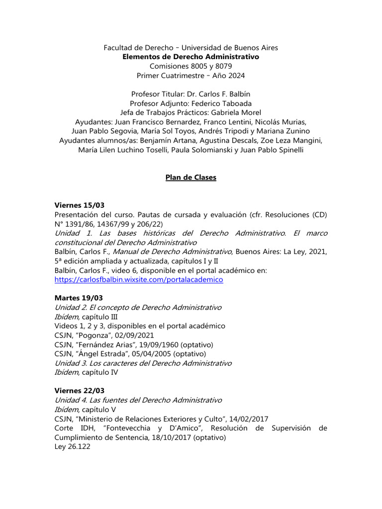 Derecho Administrativo UBA 2024 | PDF | Justicia | Crimen y violencia