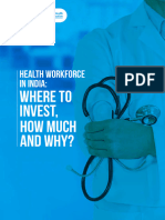 Health Workforce in India Where To Invest How Much and Why