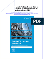 Full download book The Hazop Leaders Handbook How To Plan And Conduct Successful Hazop Studies Pdf pdf