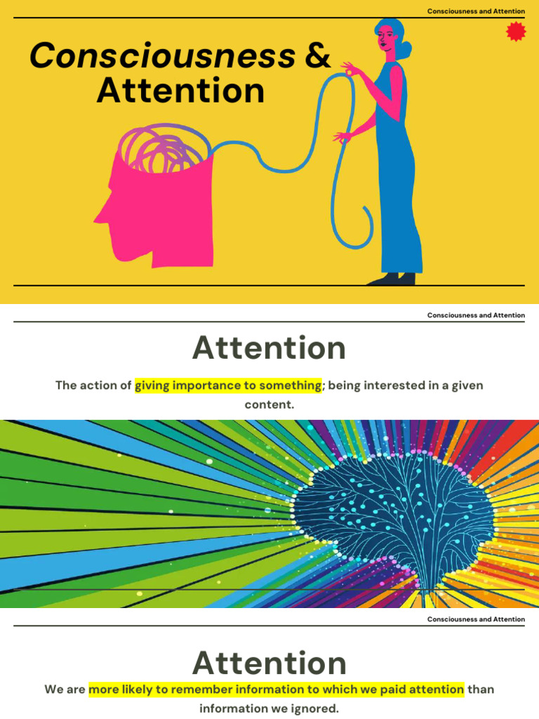 Consciousness and Attention 1 | PDF | Attention | Consciousness