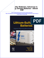 Full download book Lithium Sulfur Batteries Advances In High Energy Density Batteries Pdf pdf