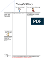 Bipolar Worksheet - 15 - Thought Diary Simplified