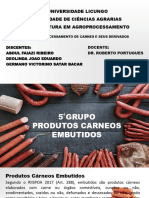 PROCESSAMENTO de Carne EMBUTIDOS