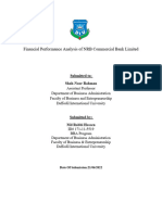 An Analysis of Financial Performance Analysis of NRBC Bank Limited