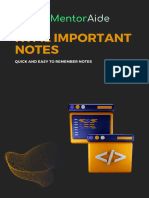 HTML MentorAide New Notes