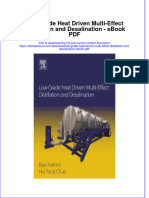Full download book Low Grade Heat Driven Multi Effect Distillation And Desalination Pdf pdf