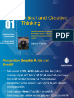 1 - Critical - Creative Thinking