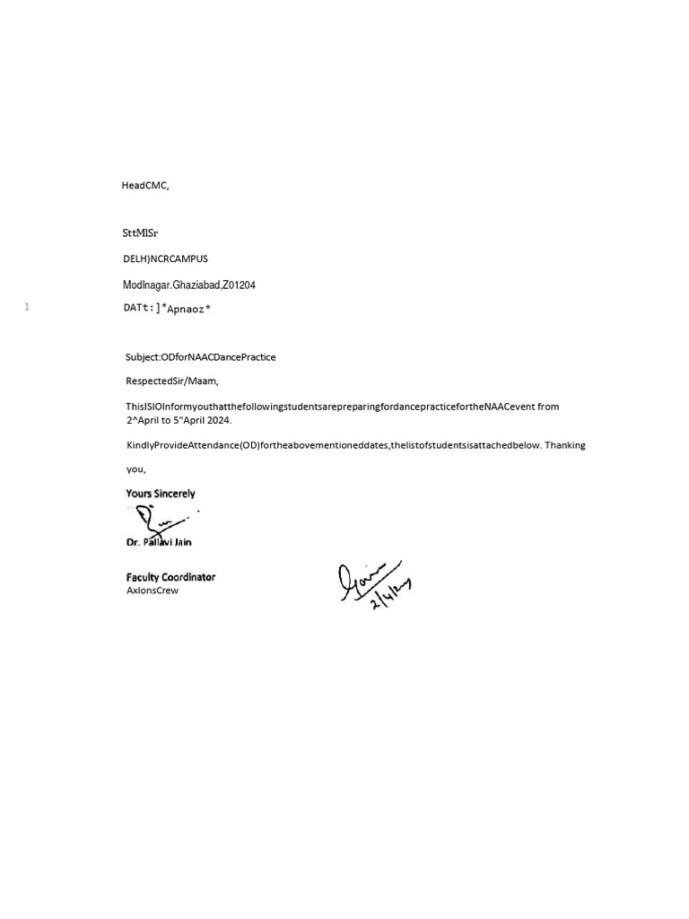 NAAC Od List | PDF