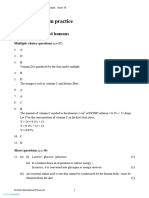 Answers To Exam Practice: Chapter 6 Food and Humans