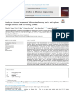 Study on Thermal Aspects of Lithium-ion Battery Packs With Phase Change Material and Air Cooling System