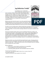 Service Learning Reflection Toolkit