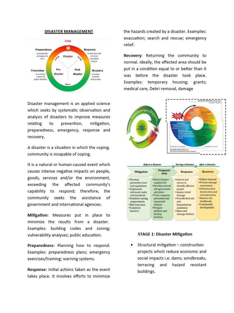 Disaster Management Midterm | PDF | Emergency Management | Natural ...