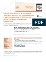 STARD Études Sur La Précision Des Tests Diagnostiques