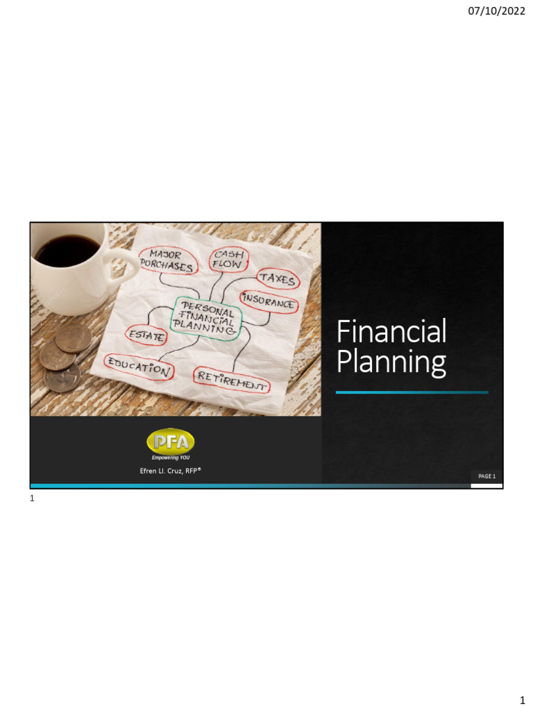Financial Planning Case 22 - 10 - 07 | PDF | Debt | Loans