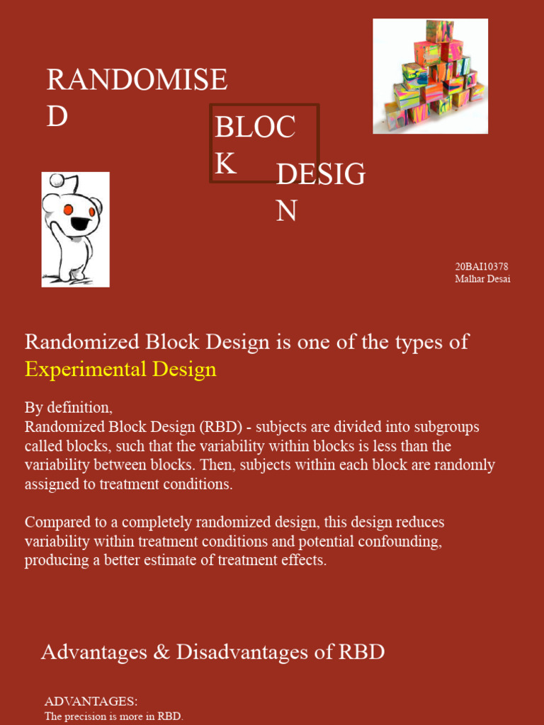 Understanding Randomized Block Design | PDF | Experiment | Design Of ...