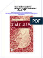 Full download book Thomas Calculus Early Transcendentals Fifteenth Edition Pdf pdf