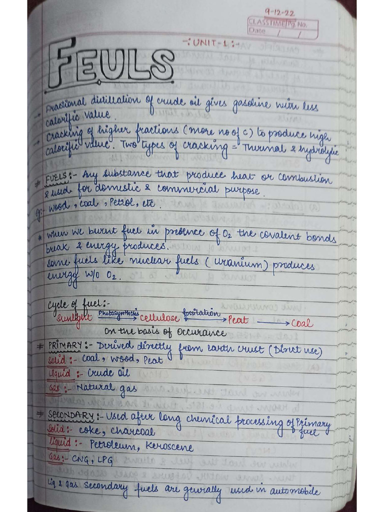 Fuels 1 | PDF