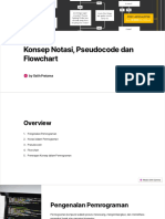 Konsep Notasi Pseudocode Dan Flowchart