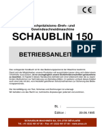 Schaublin 150 Manuel 1995 de 57 - 81