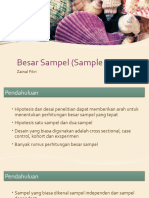 6 Besar Sampel (Sample Size)