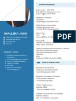 Mallika Jain CV PDF