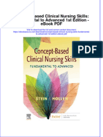 Full Download Book Concept Based Clinical Nursing Skills Fundamental To Advanced 1St Edition PDF