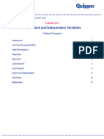 Dependent and Independent Variables: Mathematics