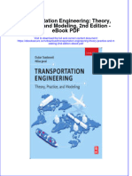 Full Download Book Transportation Engineering Theory Practice and Modeling 2Nd Edition PDF