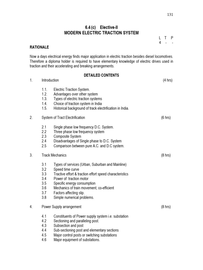 Modern Electric Traction Systems Overview | PDF | Electric Motor ...