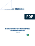 CA Business Intelligence: Installation For Microsoft Windows 2003 and Microsoft SQL Server 2005
