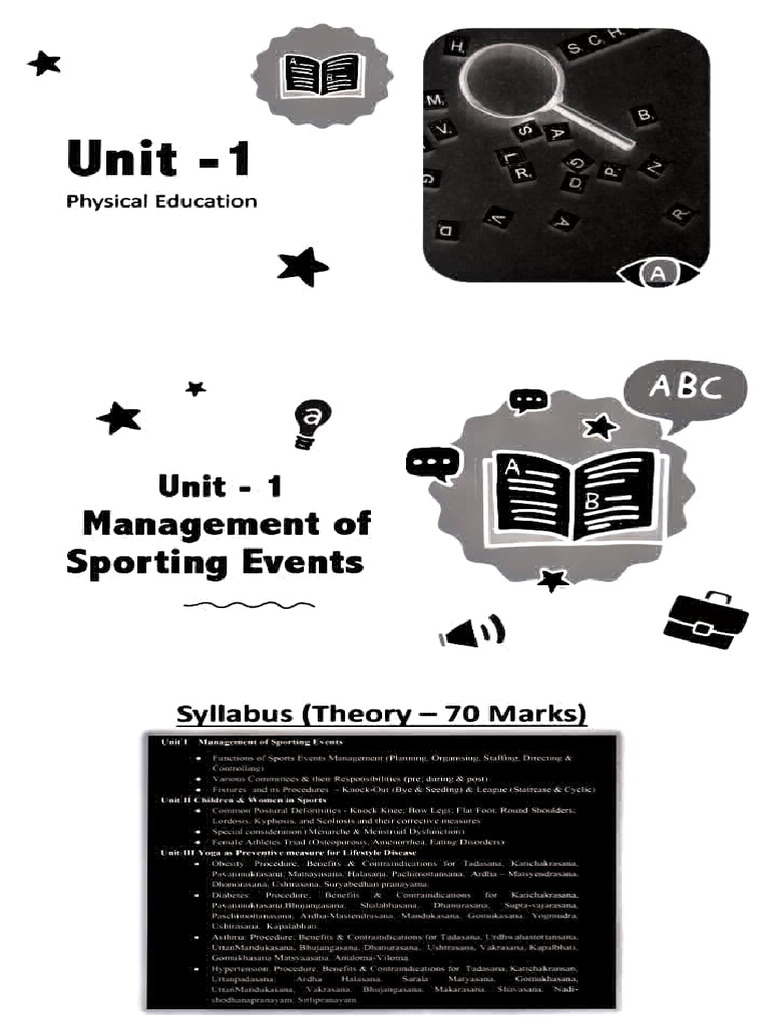 ClassXII Chapter1 Management of sports events PDF