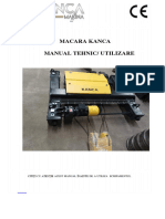 Carte Tehnica - Manual Macara Kanca