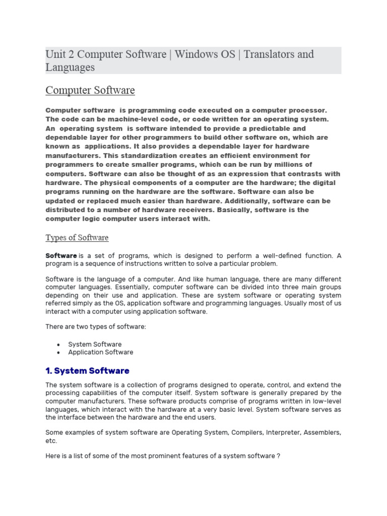 Unit 2 It Notes Pdf Operating System Graphical User Interfaces