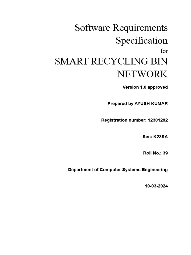 Srss | PDF | Internet Of Things | Information Security