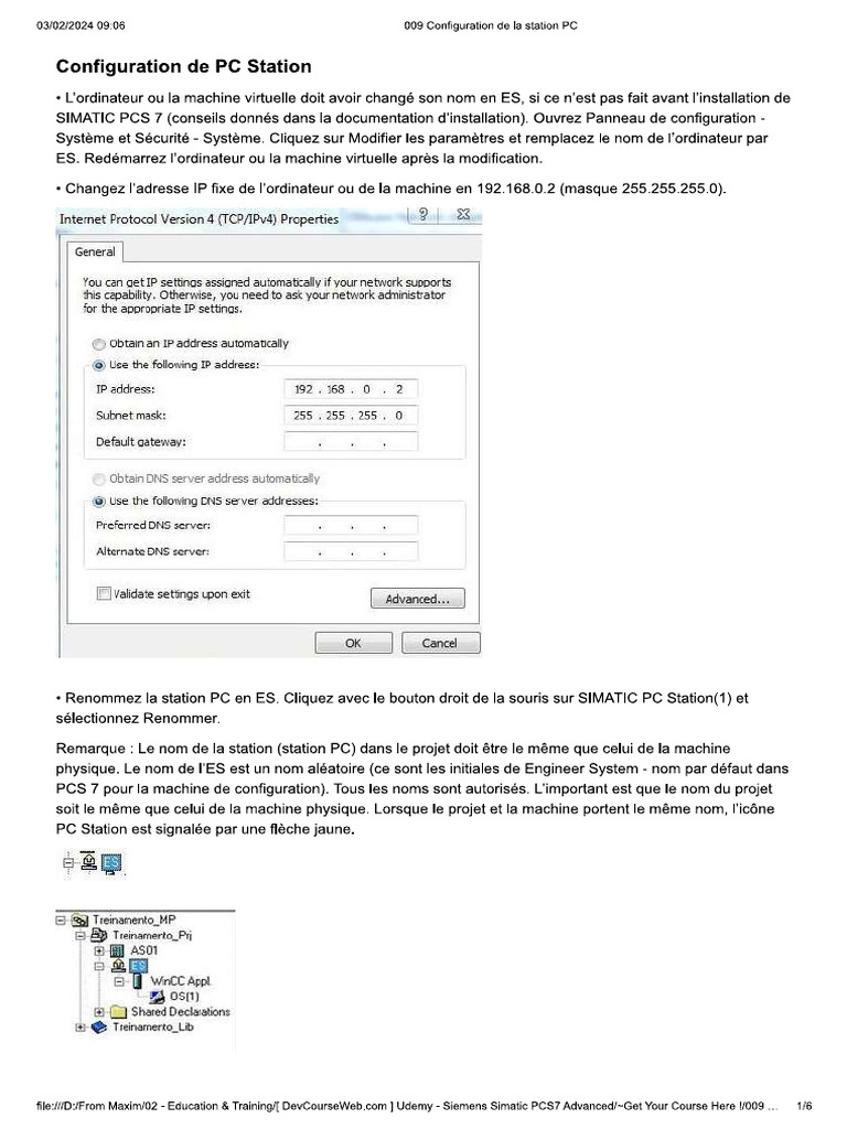 Configuration Station PC | PDF