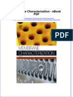 Full download book Membrane Characterization Pdf pdf